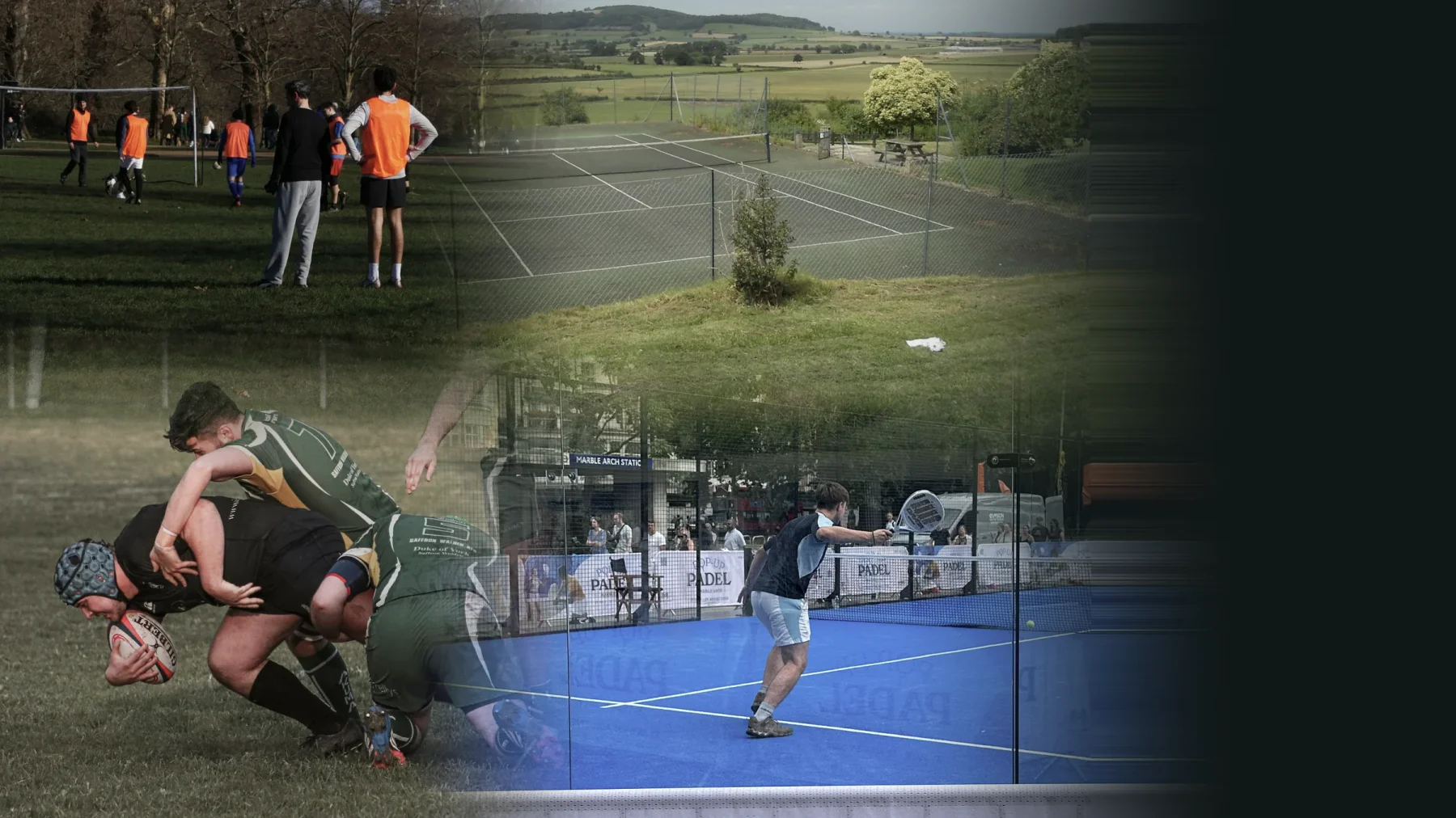 UK grassroots football, tennis, rugby and padel